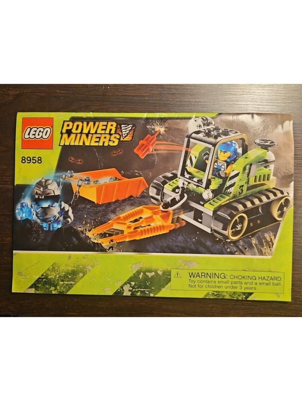 LEGO Power Miners 8958 Granite Grinder Instruction Manual ONLY - Very Good
